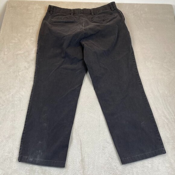 Dockers Men's Pants Size 36x31 Chino Flat Front Classic Casual Charcoal Gray - Picture 13 of 13